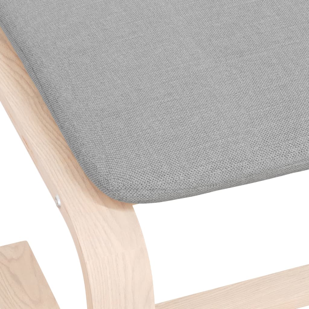 Fußhocker Creme 51x41x40 cm Stoff