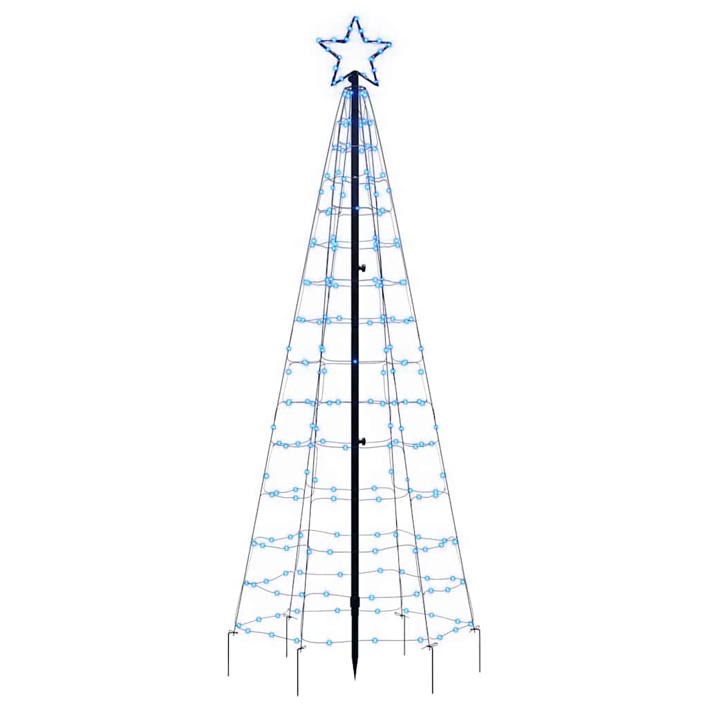 LED-Weihnachtsbaum mit Erdspießen 220 LEDs Warmweiß 180 cm