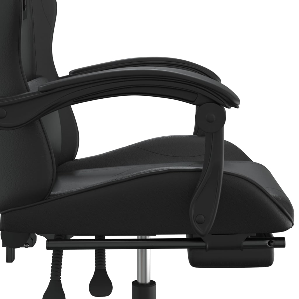 Gaming-Stuhl Schwarz und Golden Kunstleder