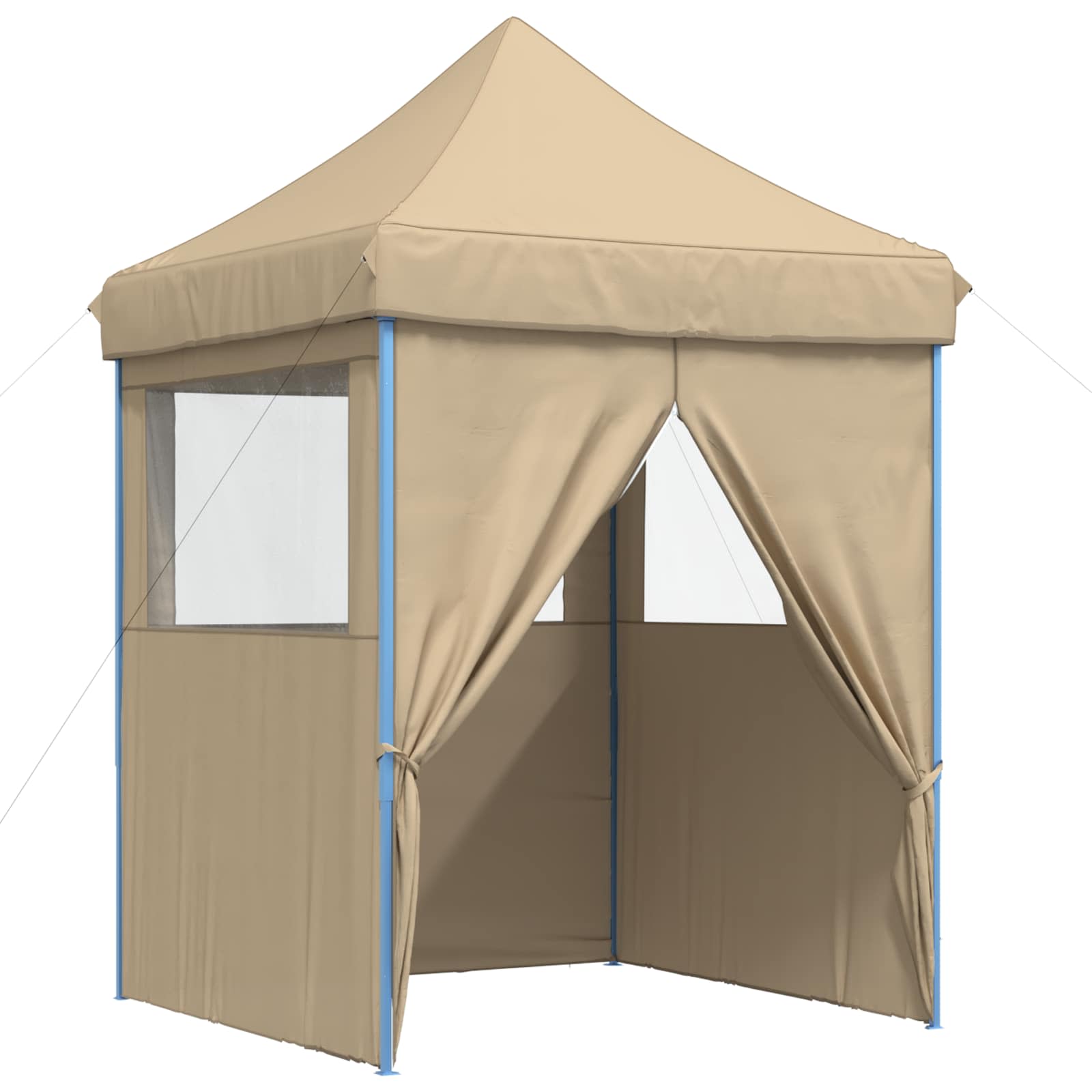 Partyzelt Faltbar Pop-Up Schwarz 200x200x306 cm