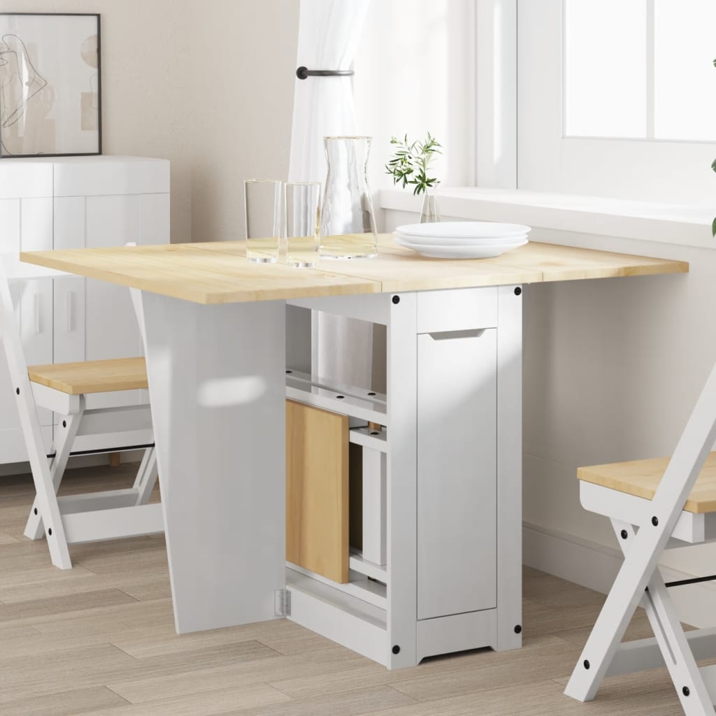 Butterfly-Esstisch Klappbar Corona Wachsbraun Massivholz Kiefer