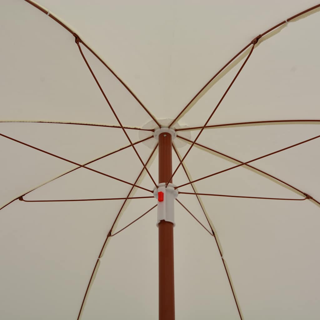 Sonnenschirm mit Stahl-Mast 300 cm Sandweiß