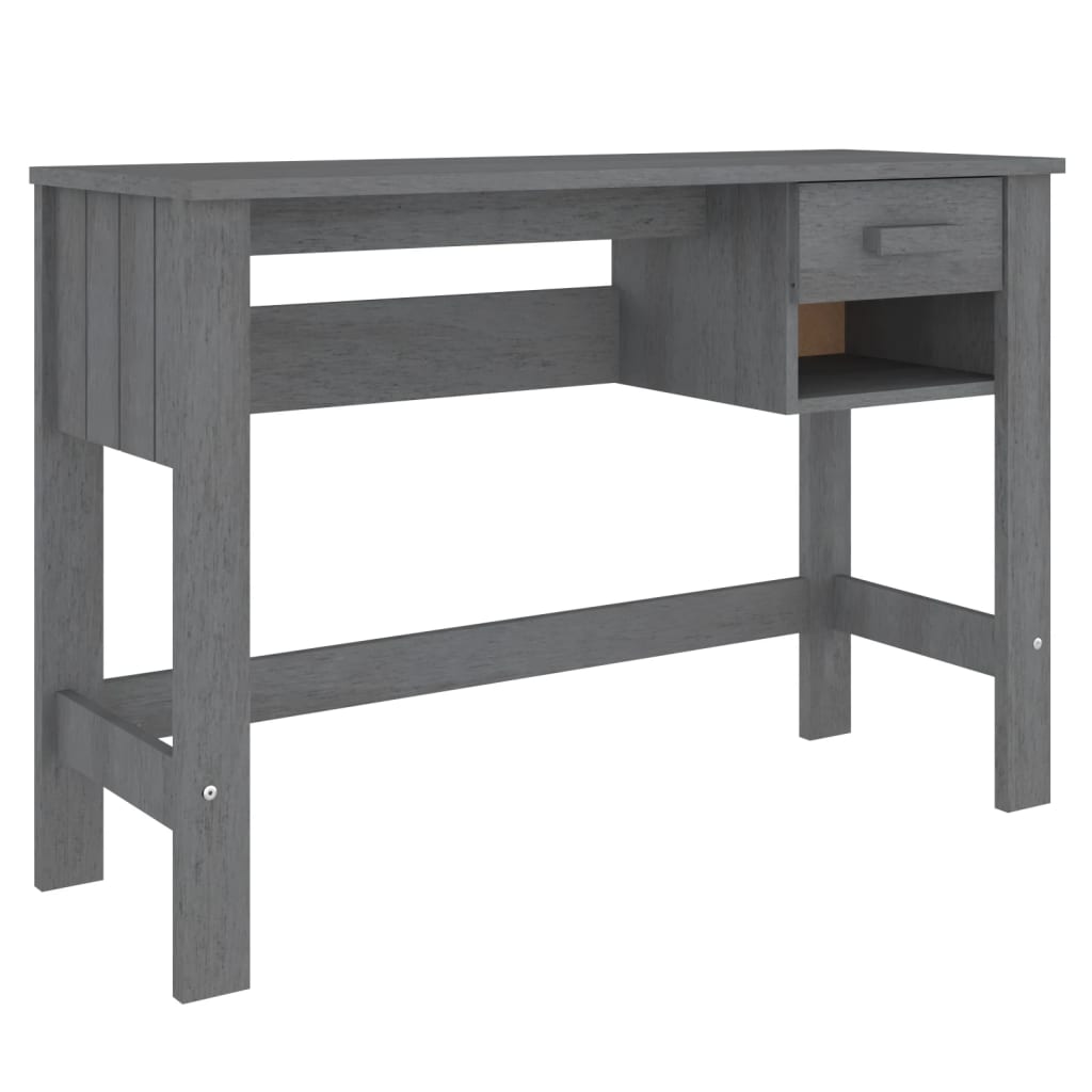 Schreibtisch HAMAR Honigbraun 110x40x75 cm Massivholz Kiefer