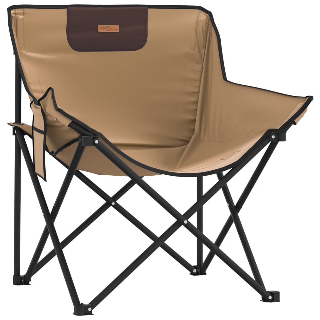 Campingstühle 2 Stk. mit Tasche Klappbar Schwarz
