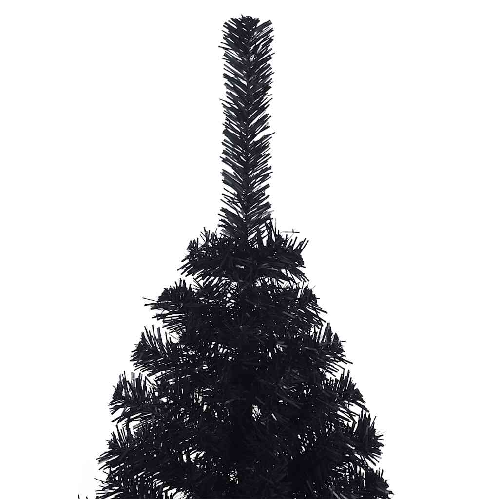 Künstlicher Halb-Weihnachtsbaum mit Ständer Grün 150 cm PVC