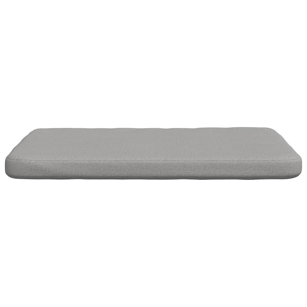 Sitzkissen 4 pcs Hellgrau 40 x 40 x 3 cm Stoff