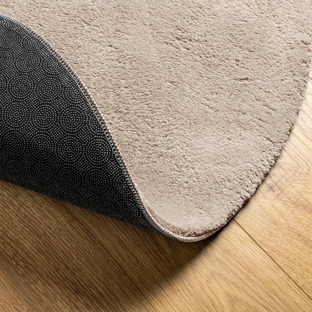 Teppich HUARTE Kurzflor Weich und Waschbar Anthrazit 60x110 cm