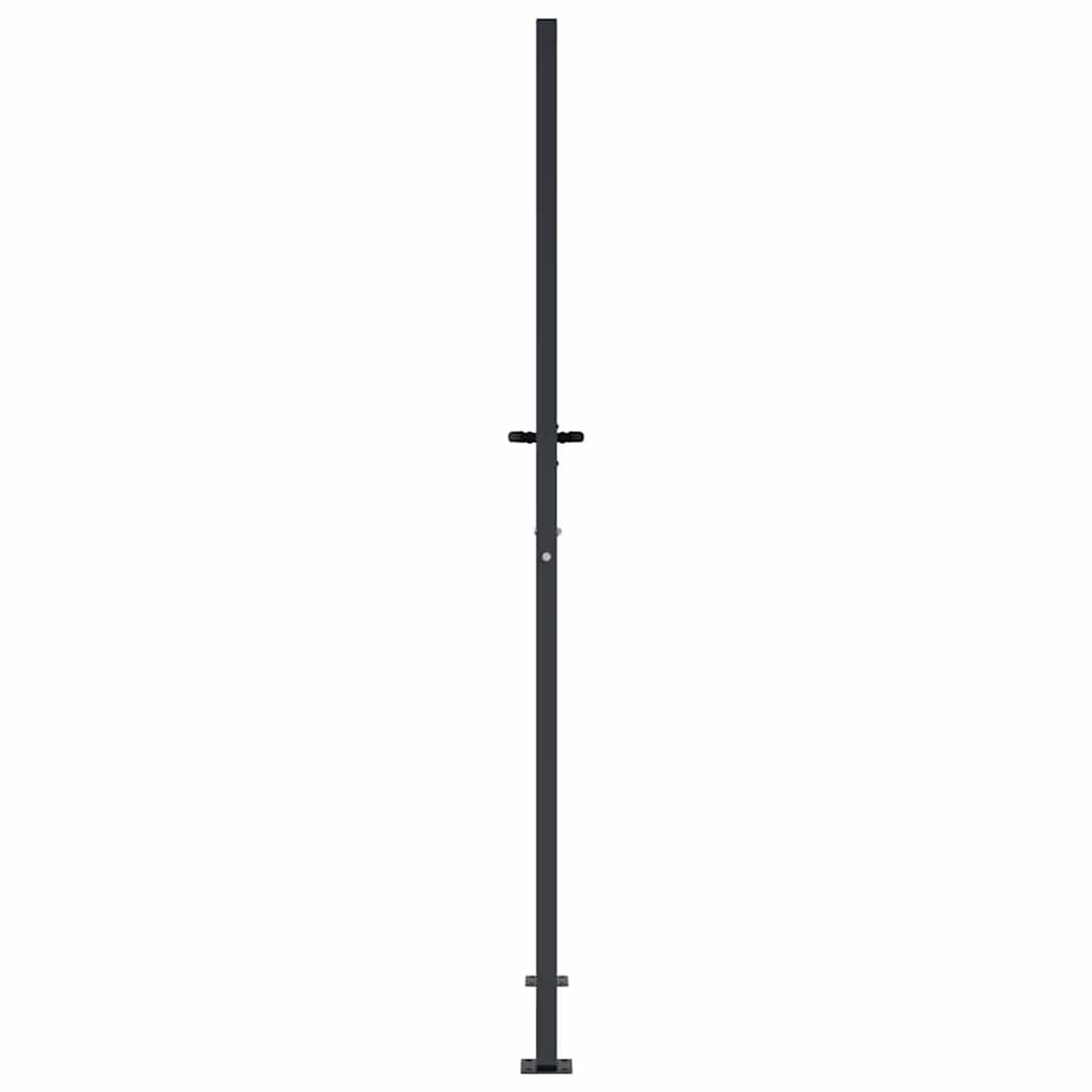 Gartentor Anthrazit 100x175 cm Stahl Quadratisches Design