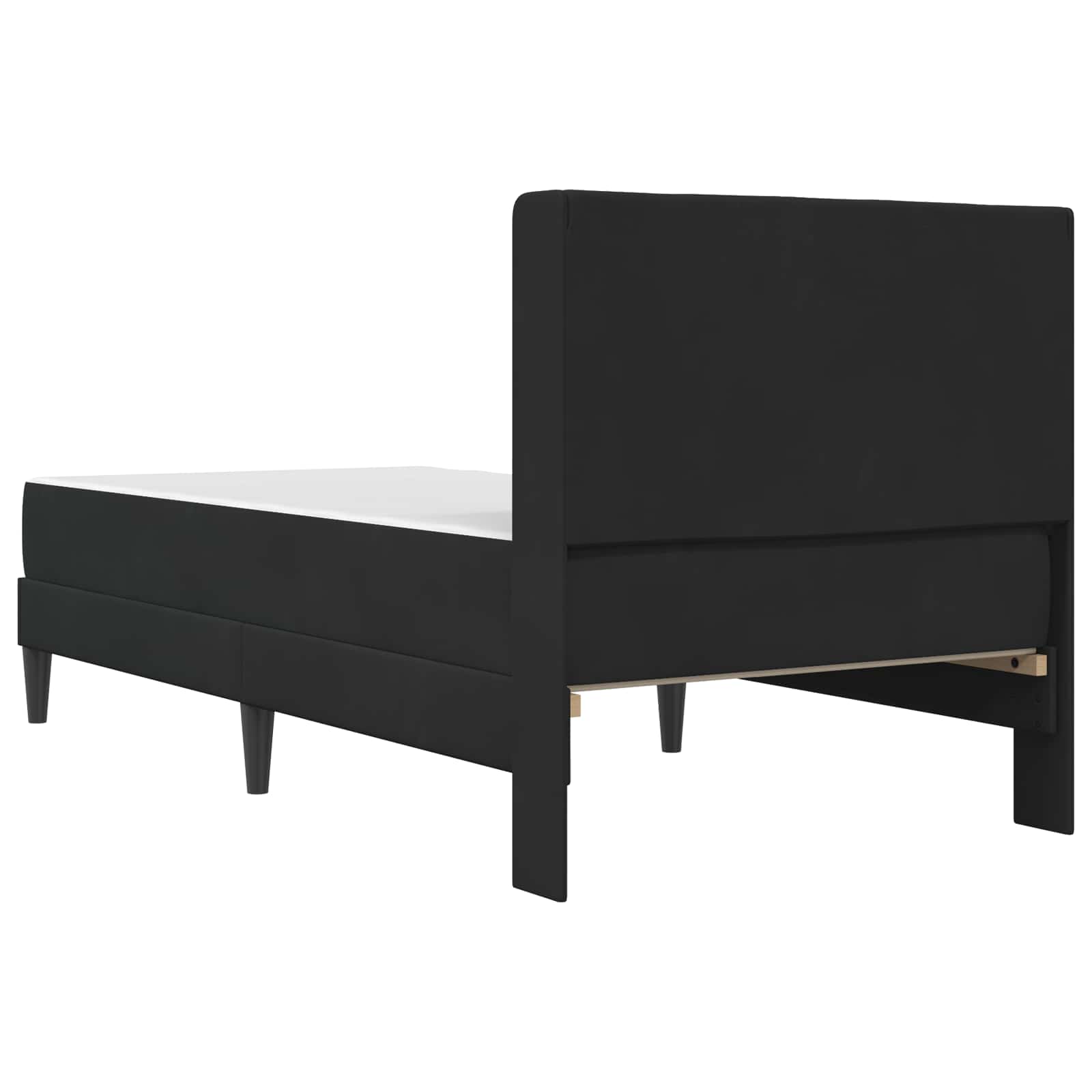 Bettgestell mit Matratze mit Kopfteil Hellgrau 80 x 200 cm Samt