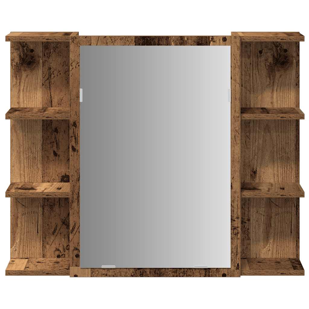 Bad-Spiegelschrank Weiß 80x20,5x64 cm Holzwerkstoff
