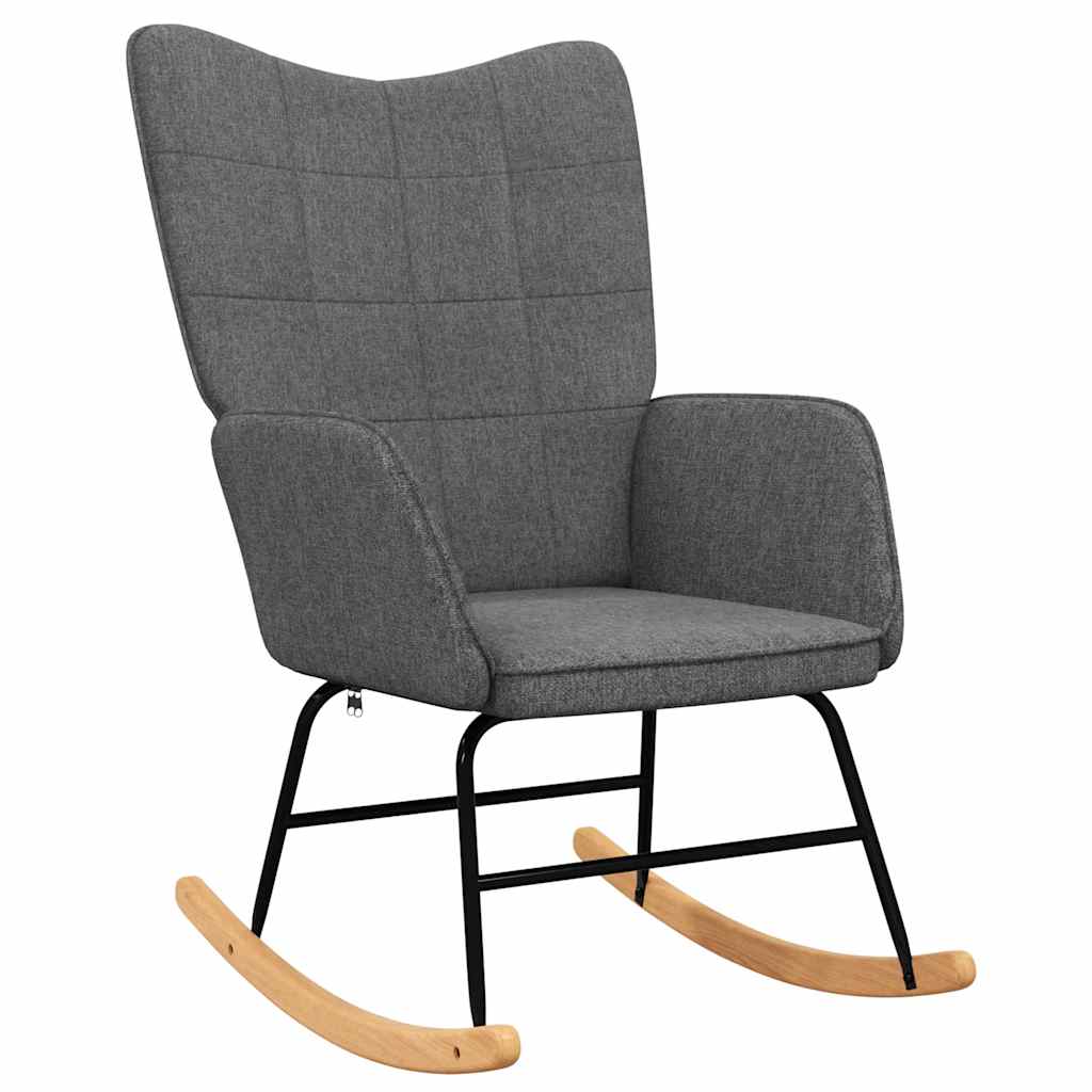 Schaukelstuhl Taupe Stoff