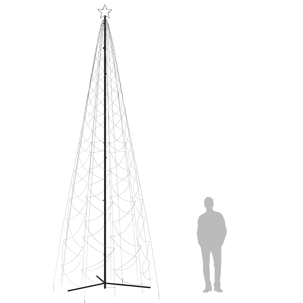 Weihnachtsbaum-Kegel Warmweiß 500 LEDs 100x300 cm
