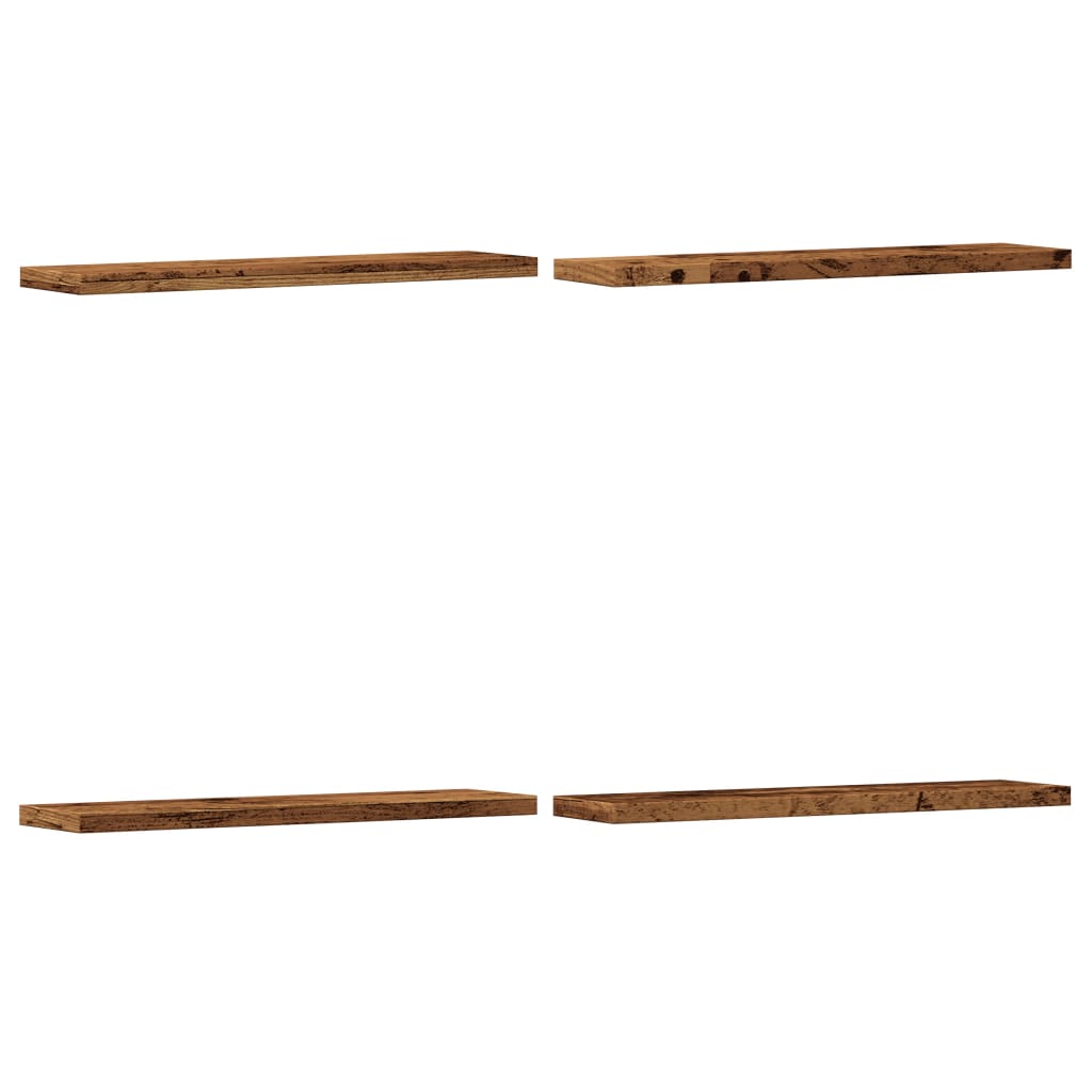 Bücherregal-Bretter 4 Stk. Weiß 40x10x1,5 cm Holzwerkstoff