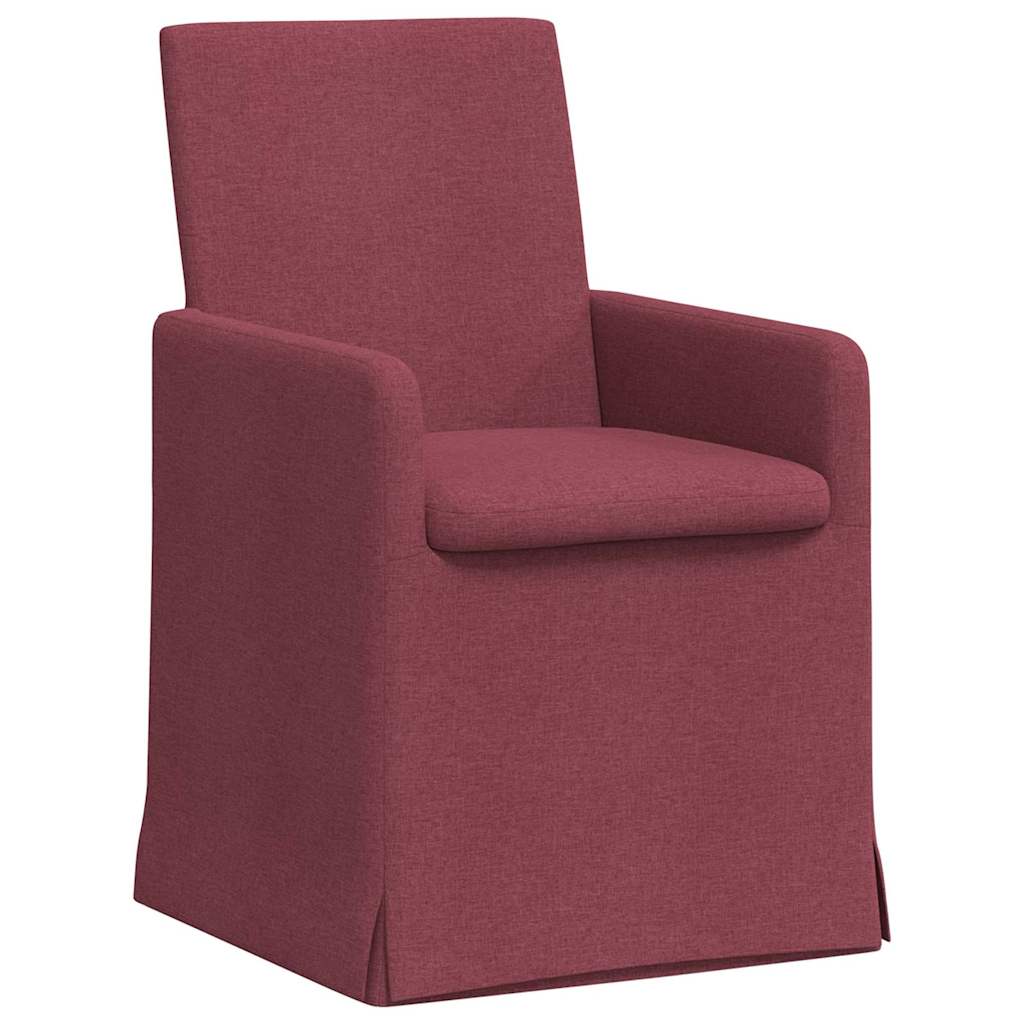 Esszimmerstühle 2 pcs Hellgrau 57 x 67 x 95 cm Stoff