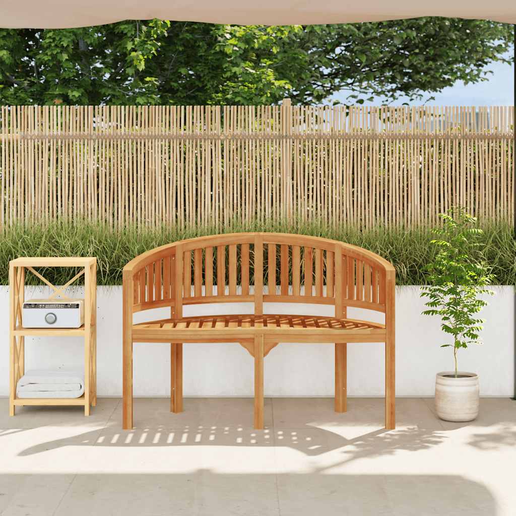 Bananenbank 180 cm Massivholz Teak