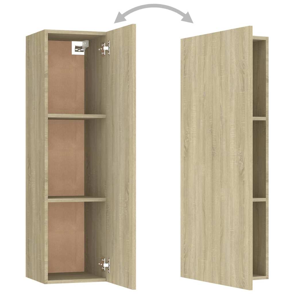4-tlg. TV-Schrank-Set Weiß Holzwerkstoff