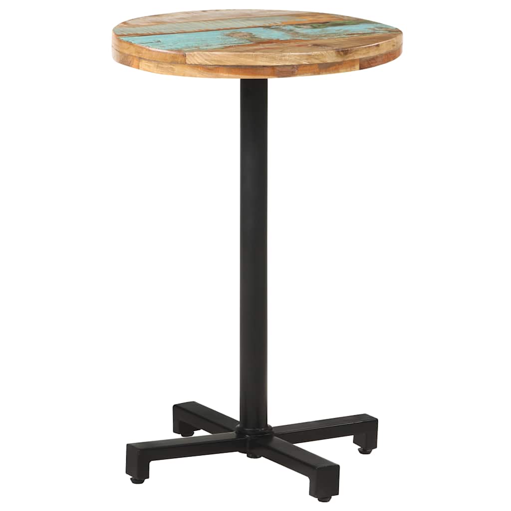 Bistrotisch Rund Ø60x75 cm Raues Mangoholz