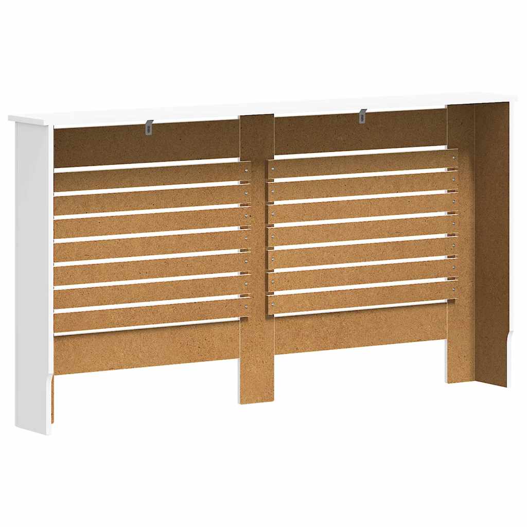 Heizkörperabdeckung Weiß 112×19×81,5 cm MDF