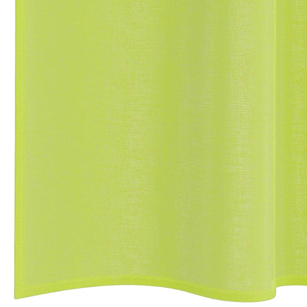 Voile Vorhänge mit Ösen 2 Stk. Apfelgrün 140x140 cm