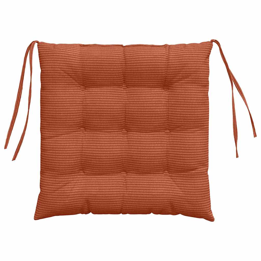 Sitzkissen 4 pcs Hellgrau 40 x 40 x 6 cm Cordstoff
