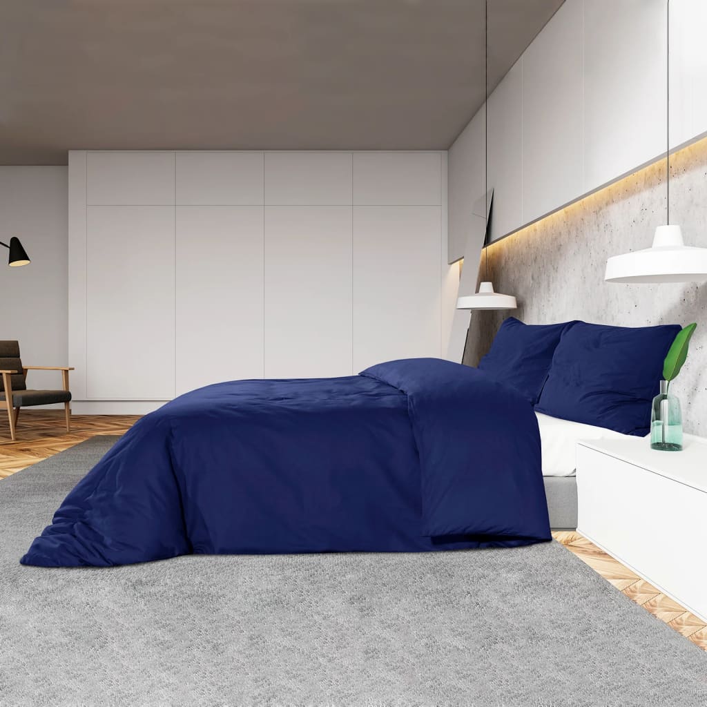 Bettwäsche-Set Anthrazit 140x200 cm Leichte Mikrofaser