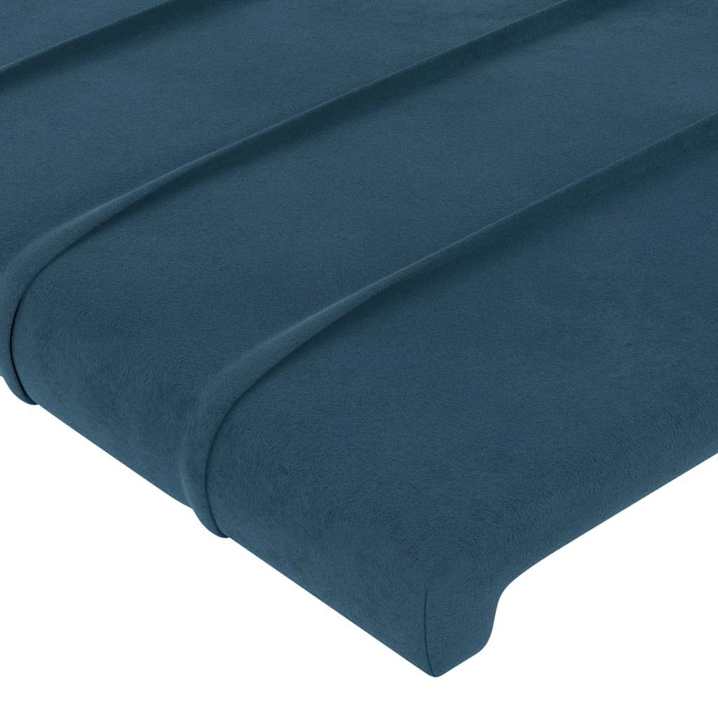 Kopfteil Hellgrau 80x5x118/128 cm Samt