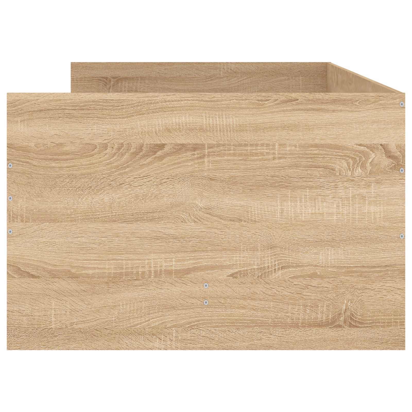 Bett mit Schubladen Braun Eiche-Optik 75x190 cm