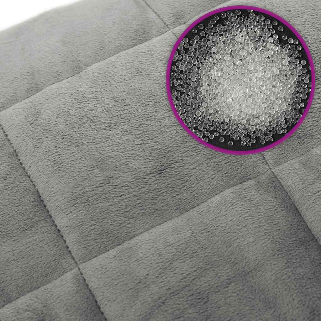 Gewichtsdecke Grau 122x183 cm 5 kg Stoff