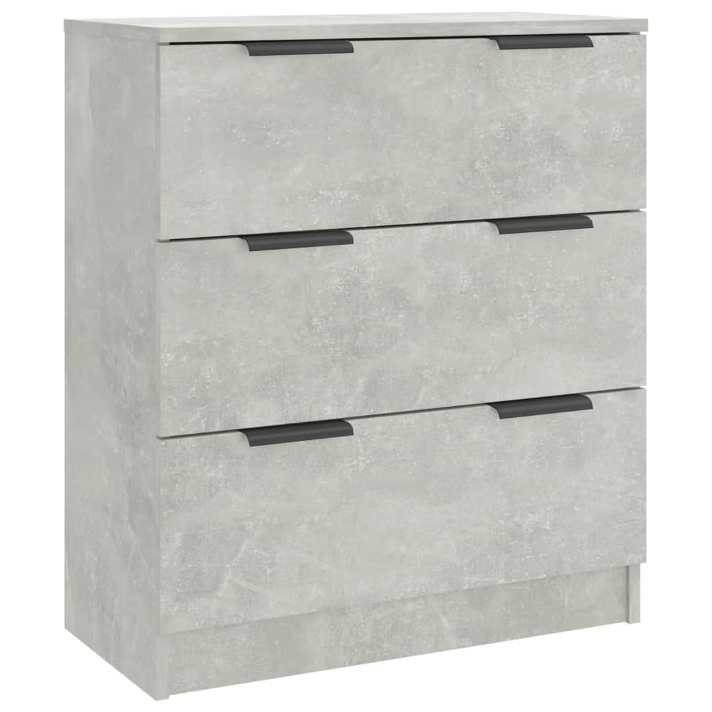 3-tlg. Sideboards Weiß Holzwerkstoff