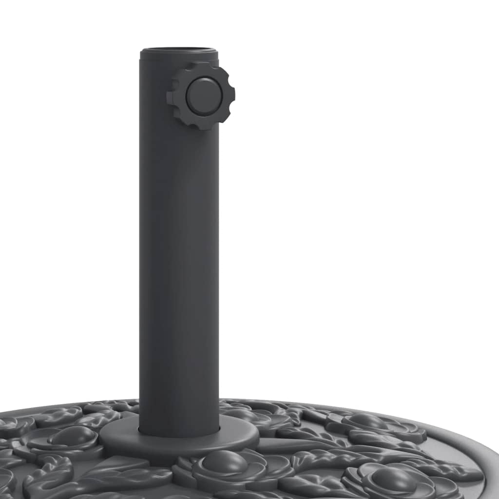 Sonnenschirmständer für Ø38/48 mm Mast 9 kg Halbrund