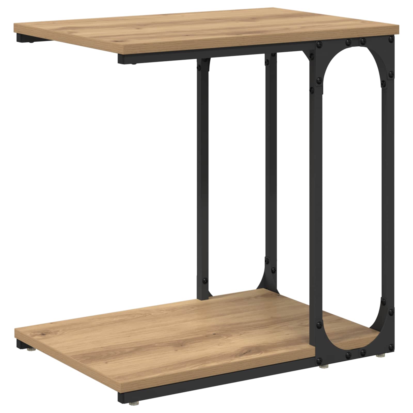 Beistelltisch Schwarz 50x35x52 cm Holzwerkstoff