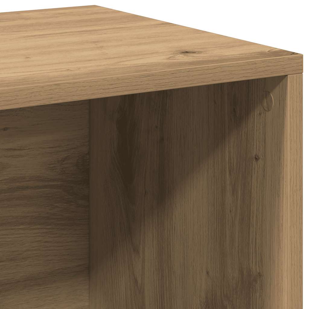 Schallplatten-Aufbewahrungsbox Weiß 71x34x36 cm Holzwerkstoff
