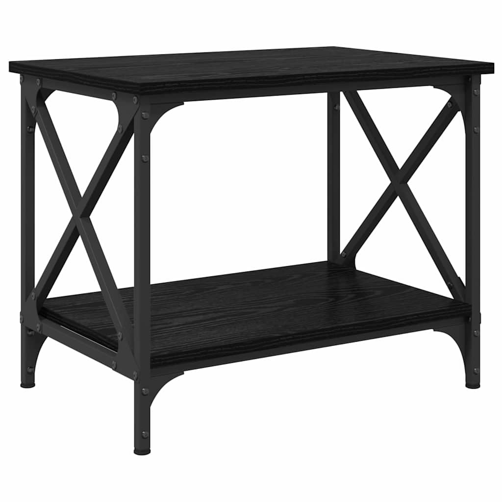 Beistelltisch Schwarz 55x38x45 cm Holzwerkstoff