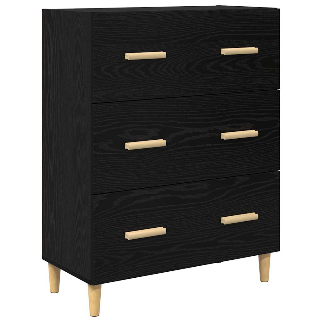 Highboard Altholz 69,5 x 32,5 x 180 cm Holzwerkstoff