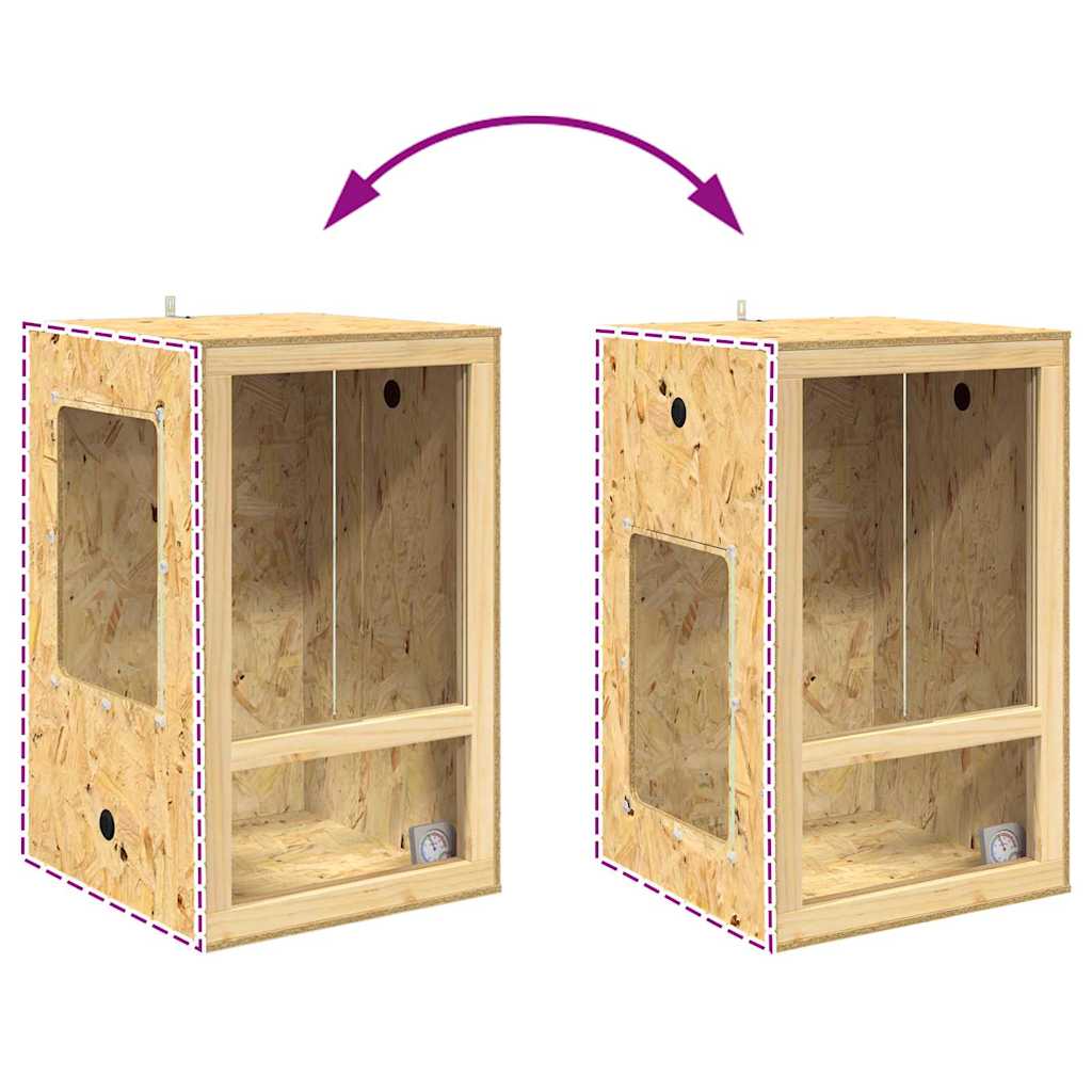 Terrarium Braun 50 x 50 x 100 cm OSB