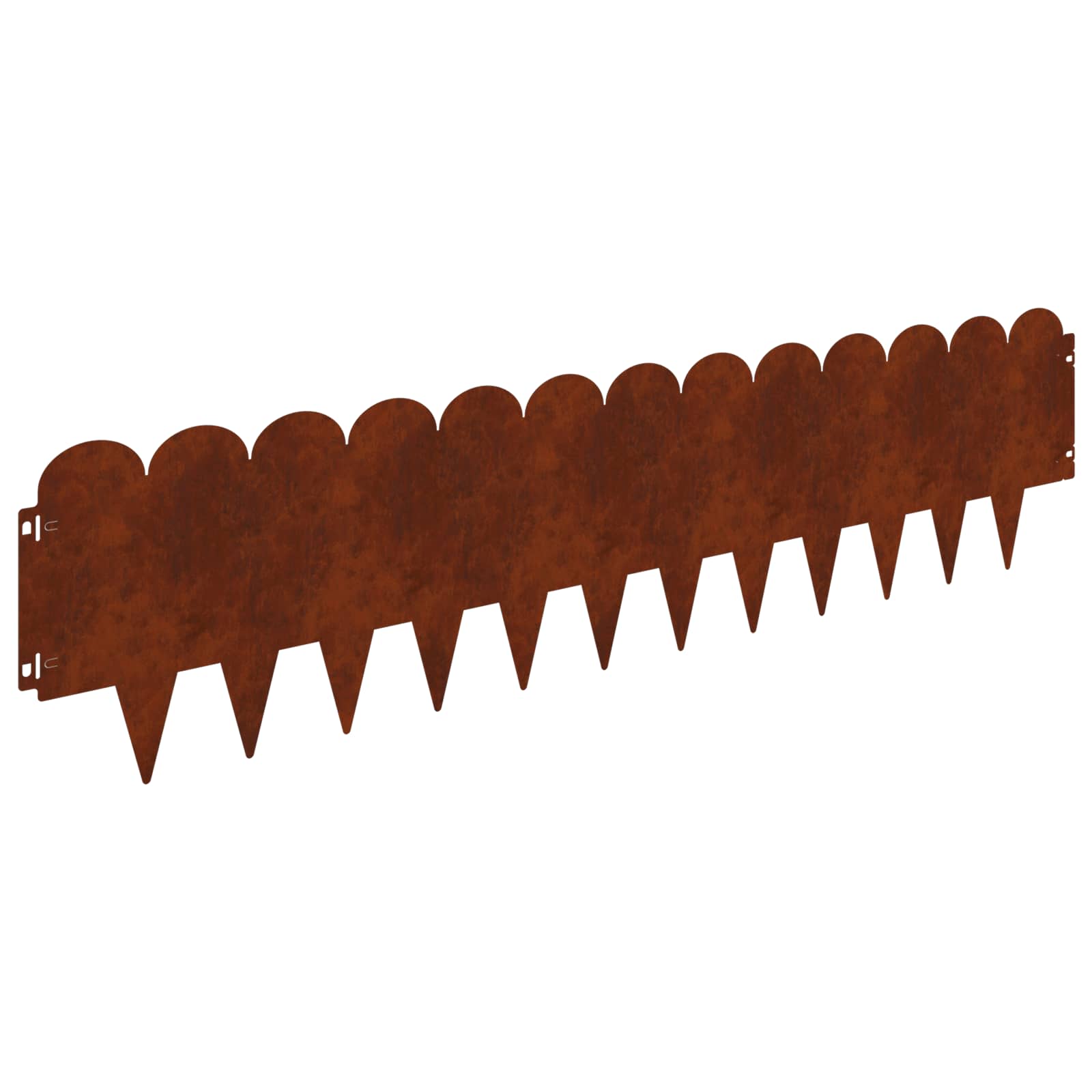 Raseneinfassung 10 pcs 103 x 15 cm Stahl Schwarz