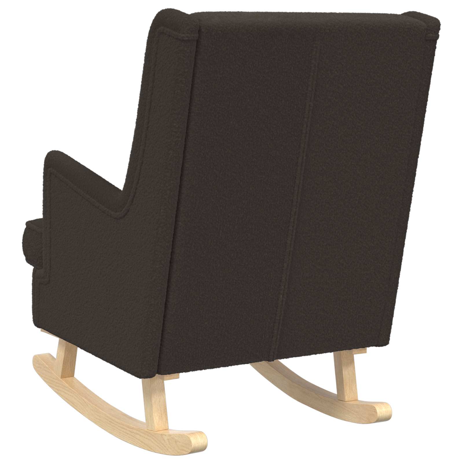 Schaukelstuhl Hellgrau 62 x 80 x 85 cm Bouclé