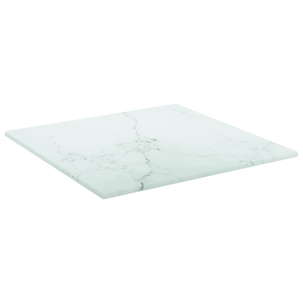 Tischplatte aus gehärtetem Glas quadratisch 700x700 mm