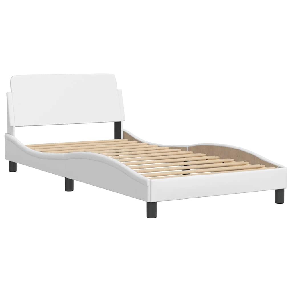 Bettgestell "Dover" Schwarz 80x200 cm Kunstleder