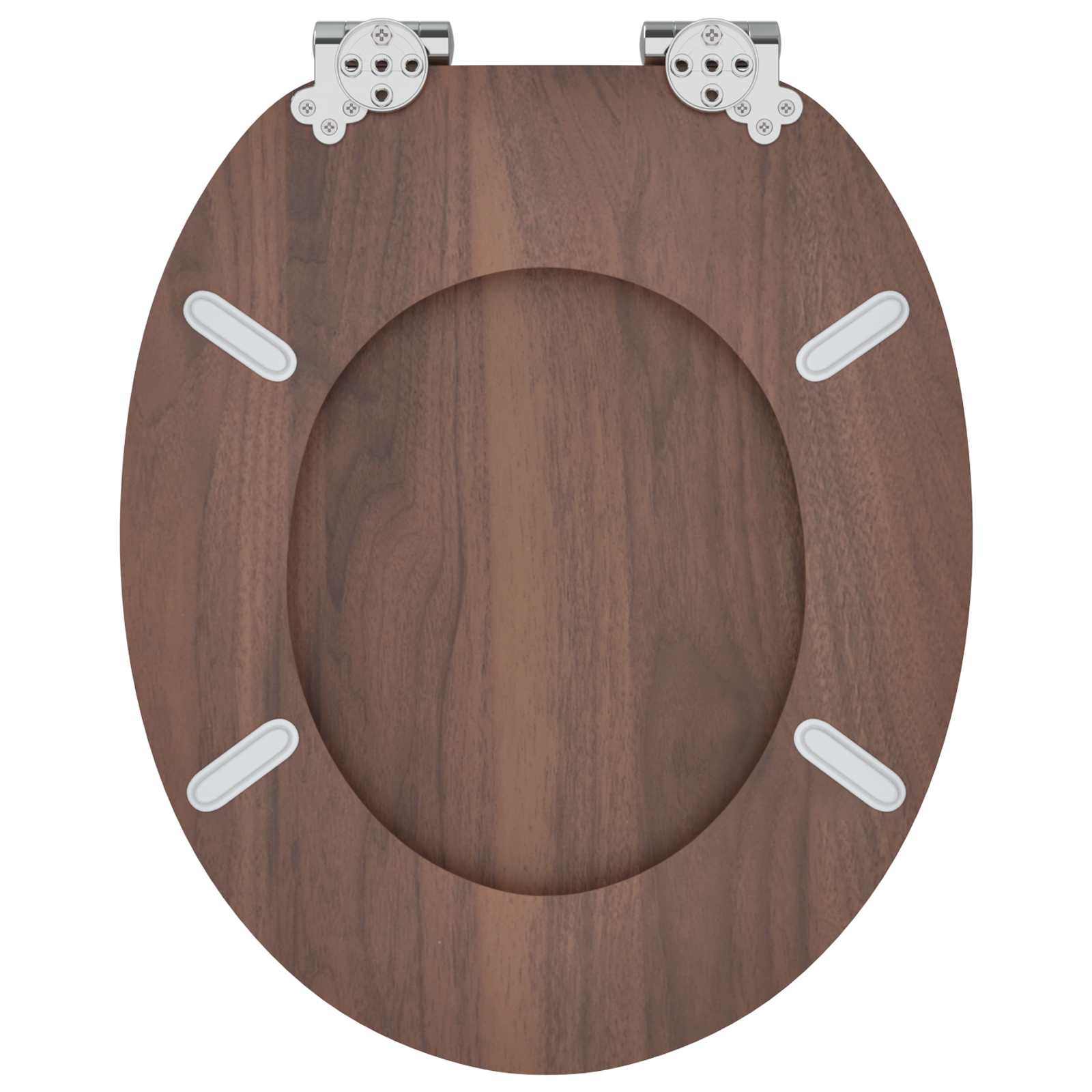 Toilettensitz MDF Deckel Schlichtes Design Weiß
