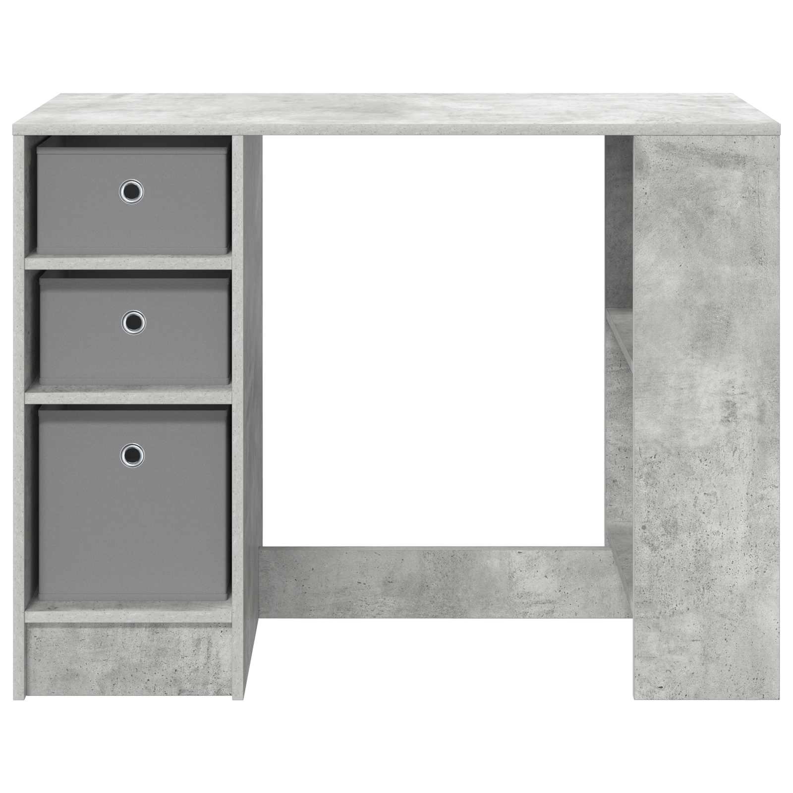 Schreibtisch mit Schubladen Weiß 100 x 40 x 75 cm Holzwerkstoff