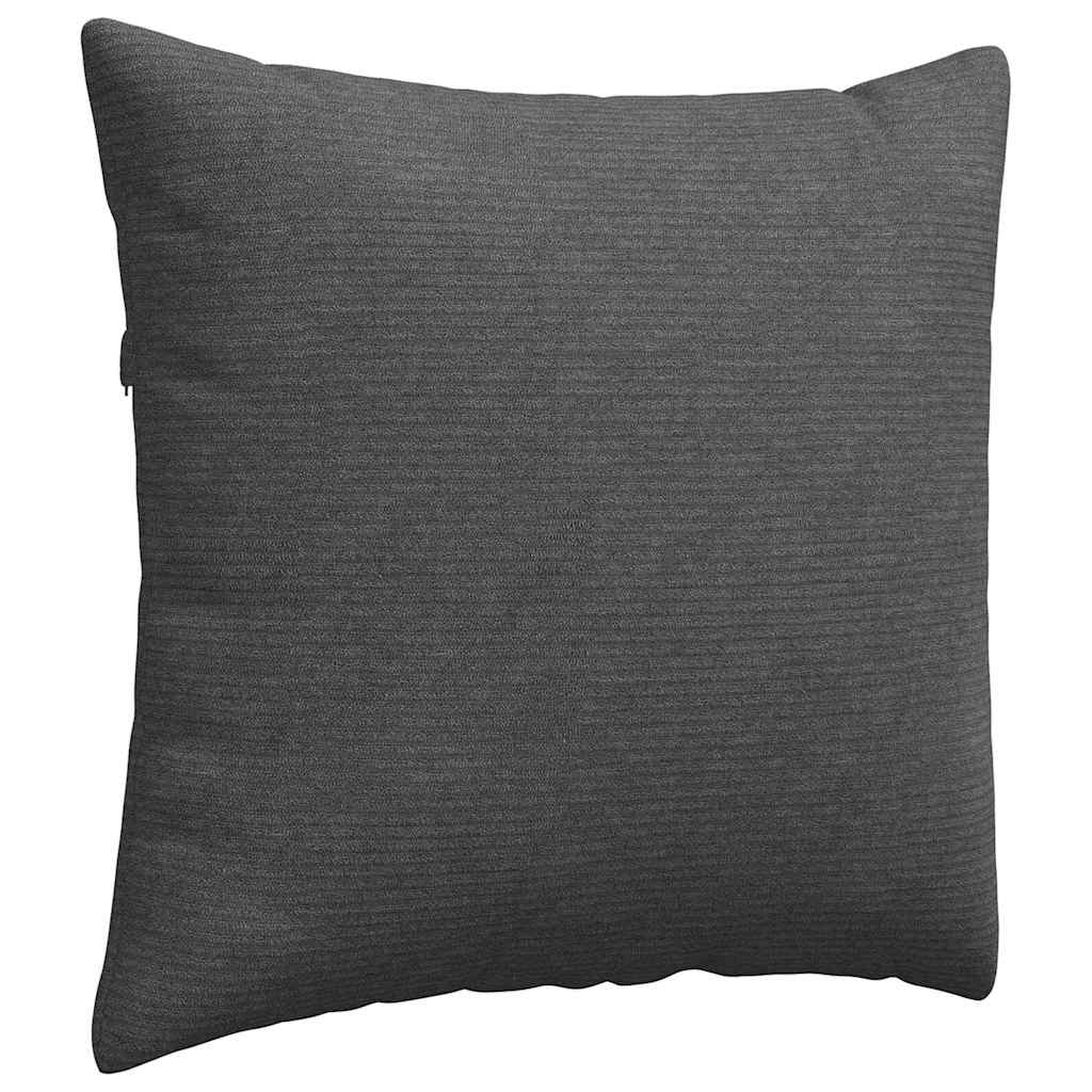 Sofakissen 2 Stück Hellgrau 50 x 30 cm Cordstoff