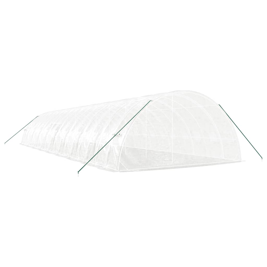 Gewächshaus mit Stahlrahmen Grün 24 m² 6x4x2,85 m