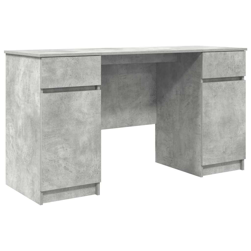 Schreibtisch mit Schubladen Weiß 140 x 49 x 76 cm Holzwerkstoff
