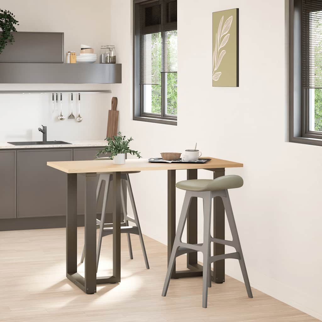 Couchtischbeine T-Form 2 Stk. Schwarz 30x25x(30-31) cm Stahl