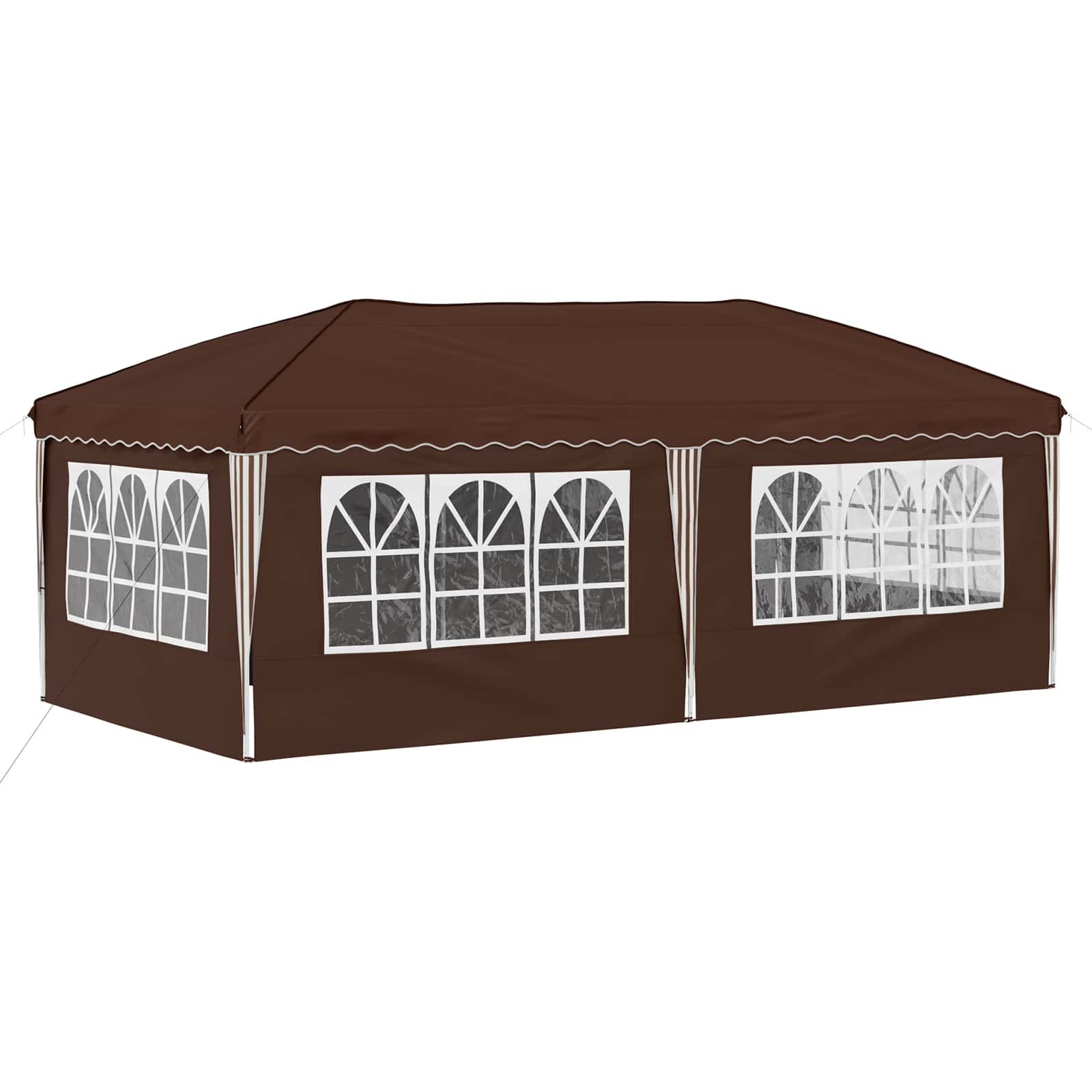 Pop-up Partyzelt 575 x 290 x 245 cm Creme