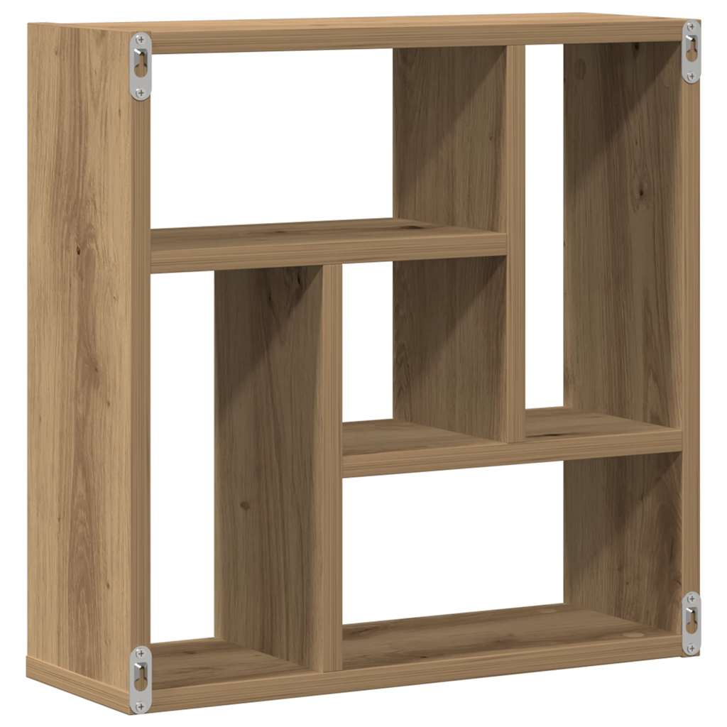 Wandregal Weiß 45,1x16x45,1 cm Holzwerkstoff