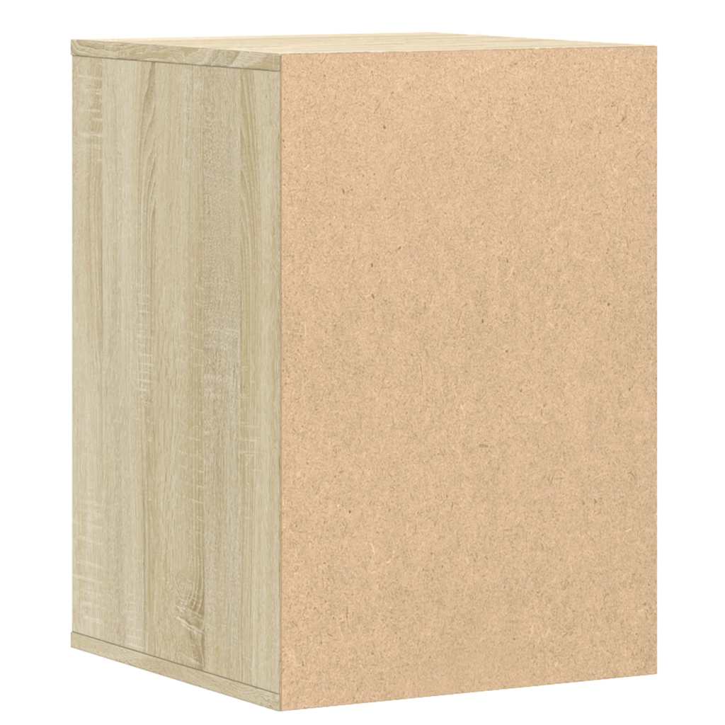 Schubladenschrank Schwarz Eichen-Optik 41 x 40 x 58 cm