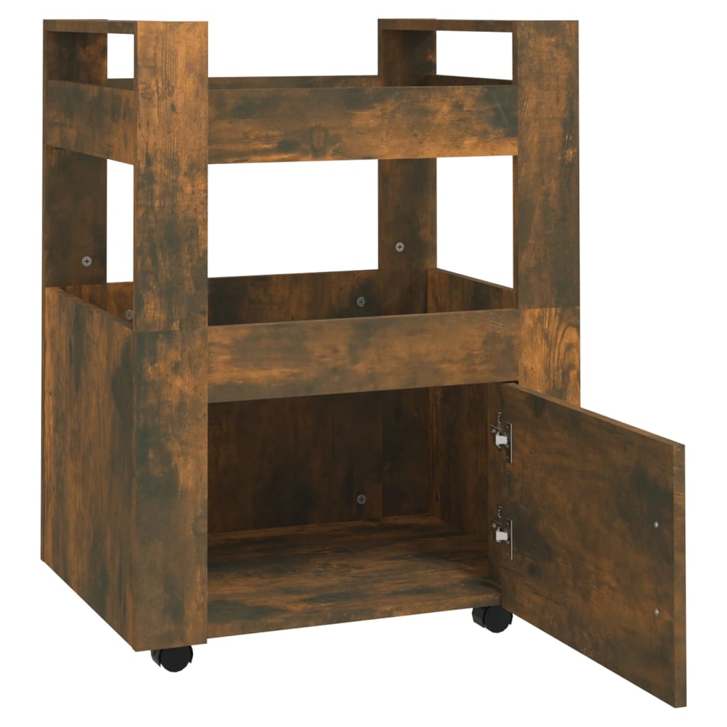 Küchenwagen Weiß 60x45x80 cm Holzwerkstoff