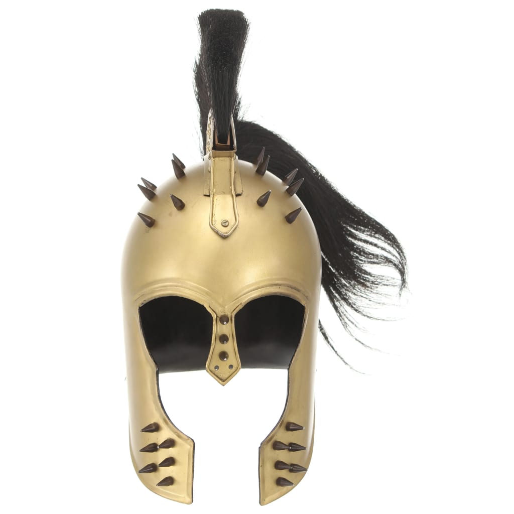 Preußische Pickelhaube Antik Replik für LARP Schwarz Stahl